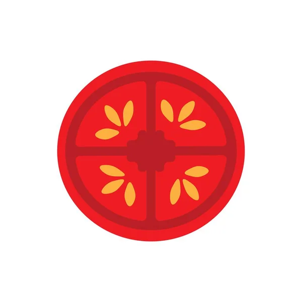 Disegno Vettoriale Logo Illustrazione Pomodoro — Vettoriale Stock