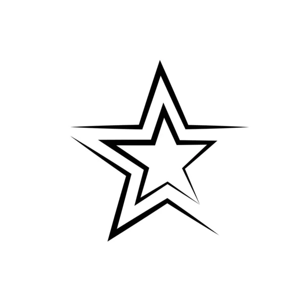 Stjärna Illustration Logotyp Vektor Design — Stock vektor