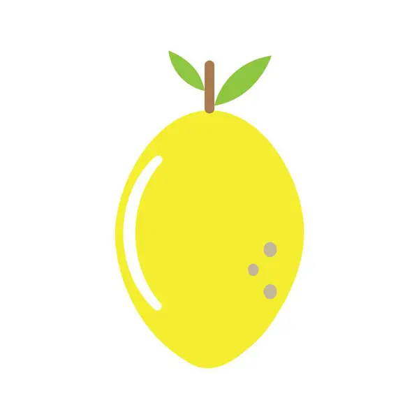 Векторный Дизайн Логотипа Лимонных Фруктов — стоковый вектор