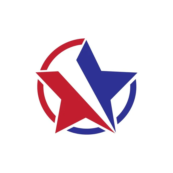 Ster Illustratie Logo Vector Ontwerp Rechtenvrije Stockvectors