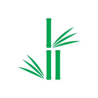 Bambu illüstrasyon logo vektör tasarımı