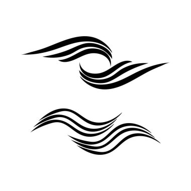 saç illüstrasyon simgesi logo vektör tasarımı