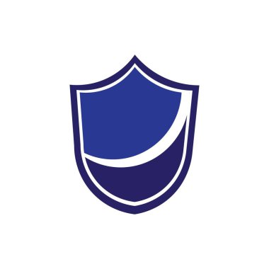 Kalkan illüstrasyon logo vektörü serbest