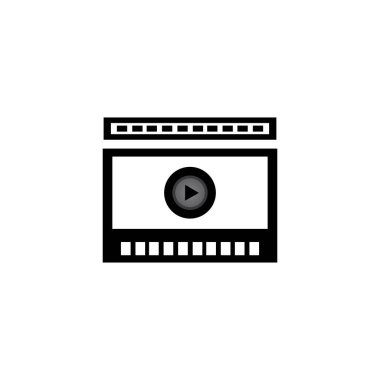 film, film illüstrasyon logo vektör tasarımı