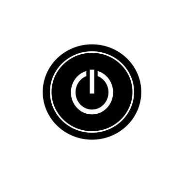 düğme açık, illüstrasyon logo vektör tasarımını kapat