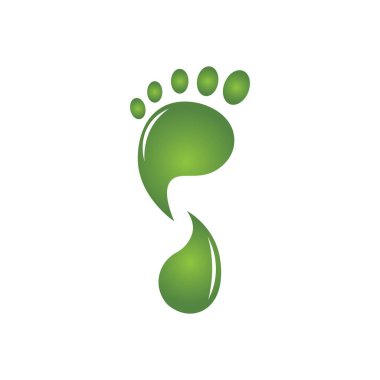 foot, nature illustration logo vektörü