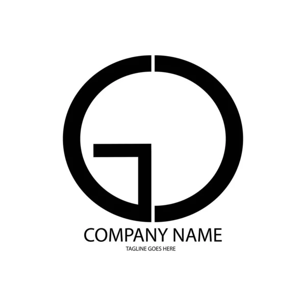 Letra Ilustração Logotipo Vetor Design —  Vetores de Stock