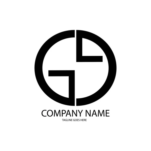 Carta Ilustração Logotipo Vetor Design —  Vetores de Stock