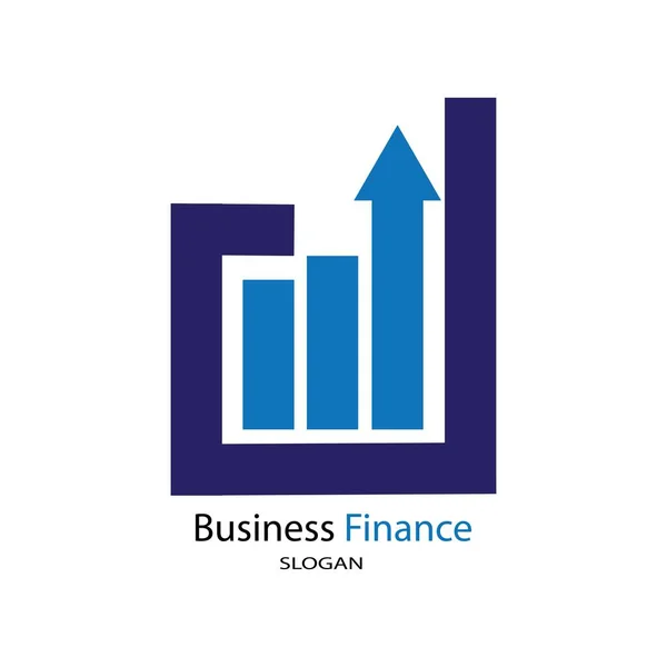 Business Finance Illustration Logo Vecteur Design — Image vectorielle