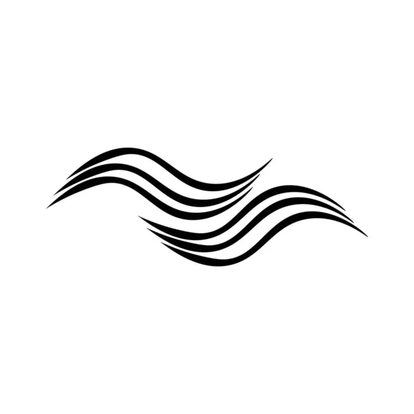 Hair Illustration Icon Logo Vector Design — Stock Vector