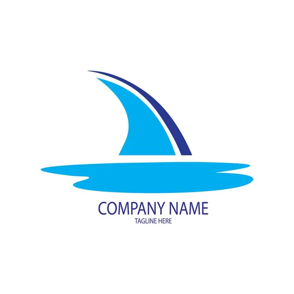 Nave Illustrazione Icona Logo Vettore — Vettoriale Stock