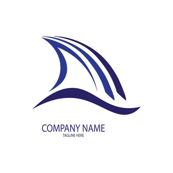 Desenho Vetor Logotipo Ícone Ilustração Tubarão — Vetor de Stock