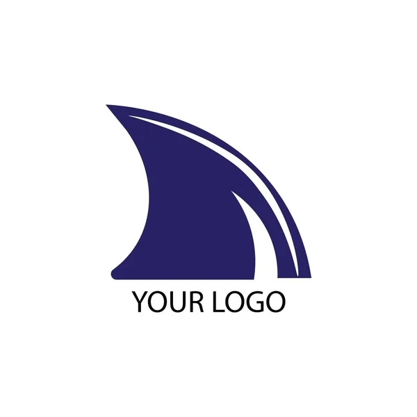 Rekin Ilustracja Ikona Logo Wektor Projekt — Wektor stockowy