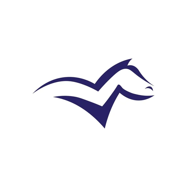 Häst Illustration Ikon Logotyp Vektor Fri — Stock vektor