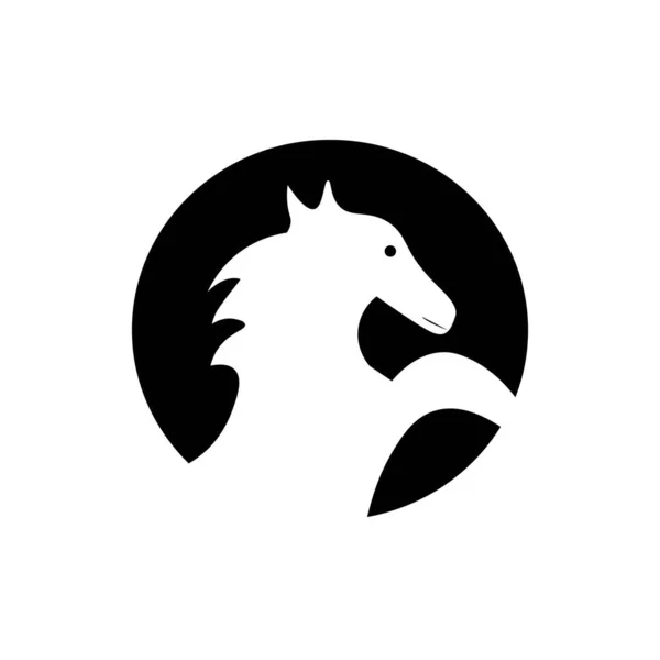 Häst Illustration Ikon Logotyp Vektor Fri — Stock vektor