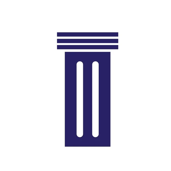 Векторный Дизайн Логотипа Столба — стоковый вектор