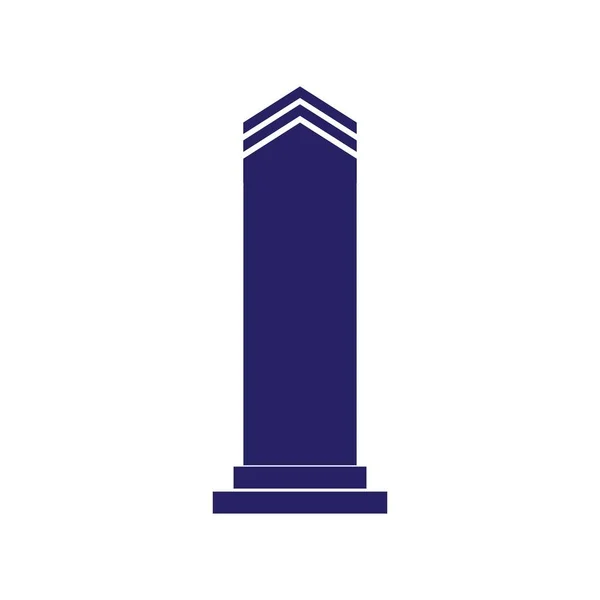 Sütun Illüstrasyon Logo Vektör Tasarımı — Stok Vektör