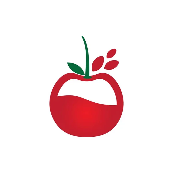 Frucht Kirsche Illustration Logo Vektor Design — Stockvektor