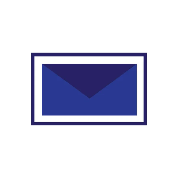 Correio Envelope Ilustração Design Vetor Logotipo — Vetor de Stock