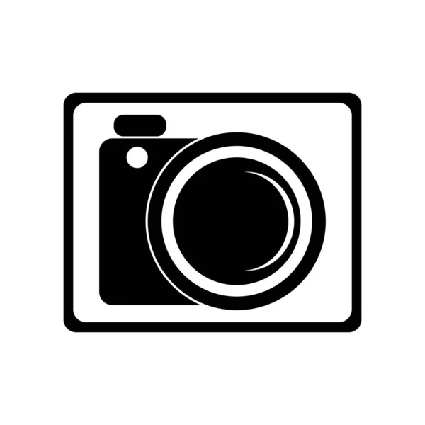 Vetor Logotipo Ícone Ilustração Câmera — Vetor de Stock