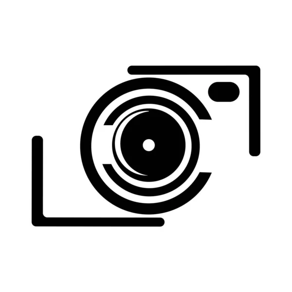 Vetor Logotipo Ícone Ilustração Câmera — Vetor de Stock