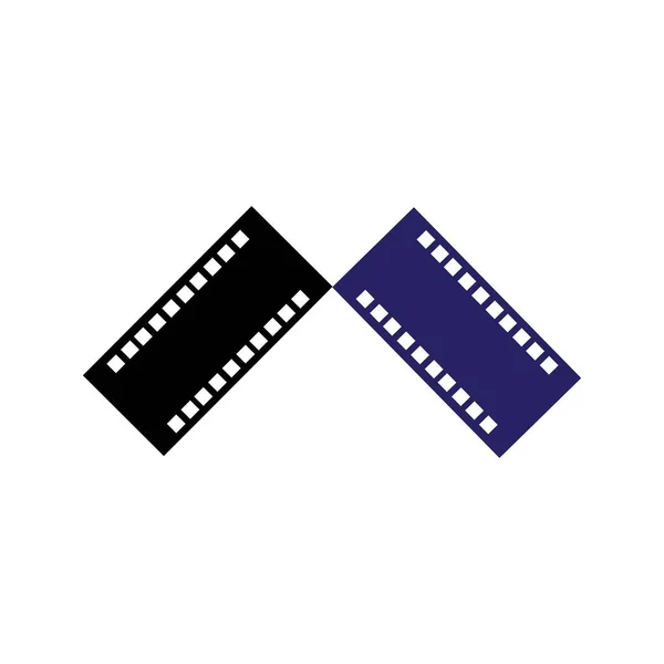 Film Disegno Vettoriale Del Logo Dell Illustrazione Del Film — Vettoriale Stock