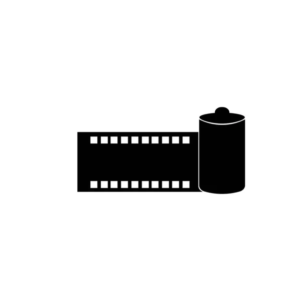 Película Película Ilustración Logo Vector Diseño — Vector de stock
