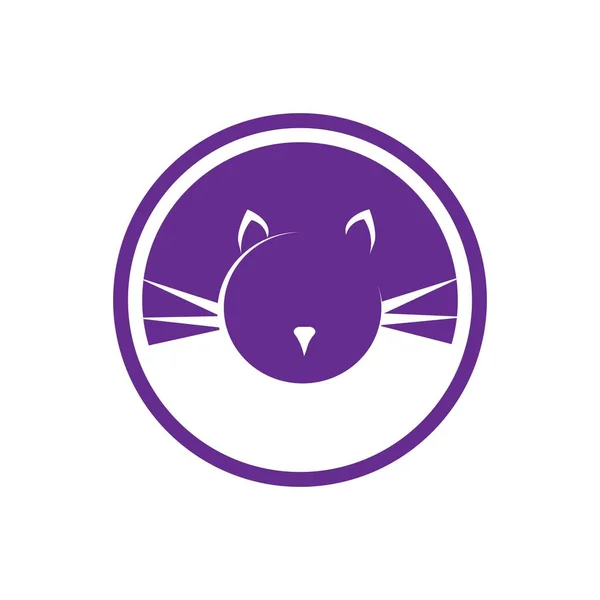 Kat Illustratie Logo Vector Ontwerp — Stockvector