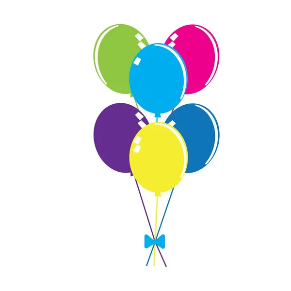 Balloon Illustration Logo Vector — Stock Vector