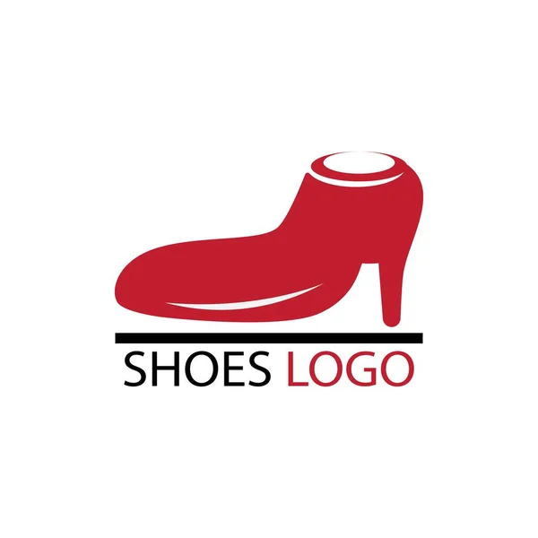 Vrouwen Schoenen Illustratie Logo Vector Ontwerp — Stockvector