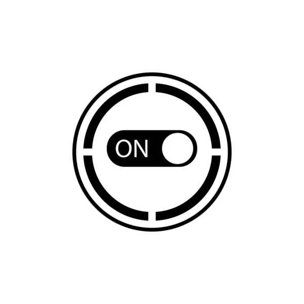 Botón Encendido Apagado Ilustración Logo Vector Diseño — Archivo Imágenes Vectoriales