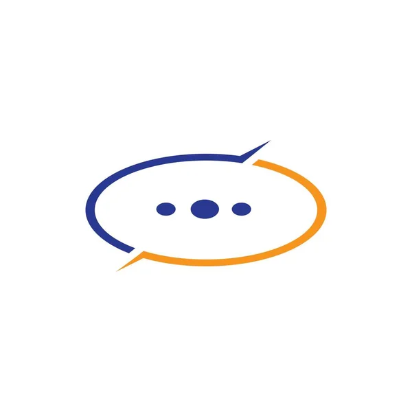 Chat Illustratie Logo Vector Ontwerp — Stockvector