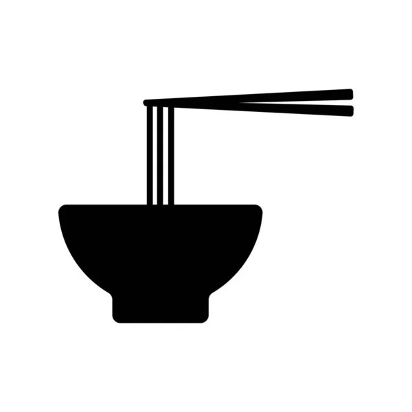 Vettore Logo Illustrazione Noodle — Vettoriale Stock