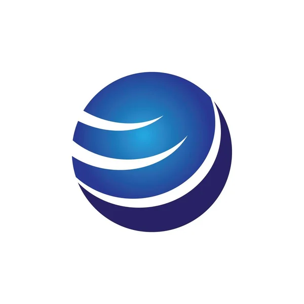 Icono Ilustración Del Mundo Logo Vector — Vector de stock