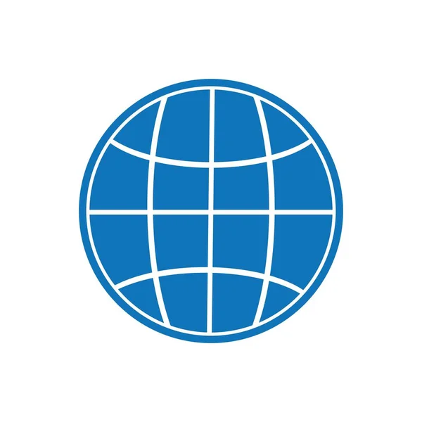 Vetor Logotipo Ícone Ilustração Mundial — Vetor de Stock
