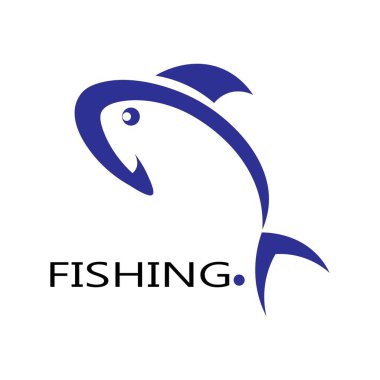 balık illüstrasyon logo vektör tasarımı