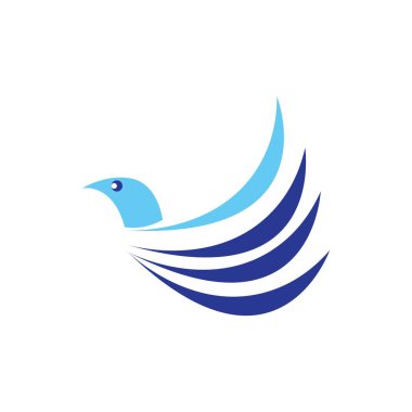 kuş illüstrasyon logo vektör tasarımı