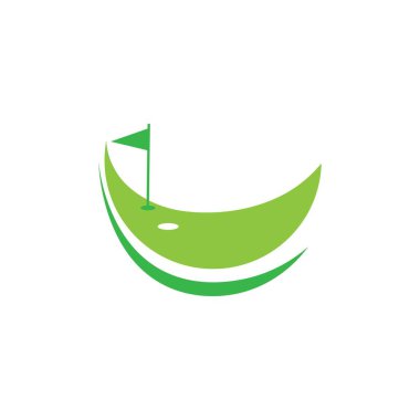 golf illüstrasyon logo vektör tasarımı