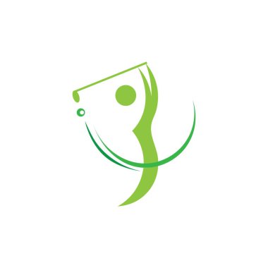 golf illüstrasyon logo vektör tasarımı