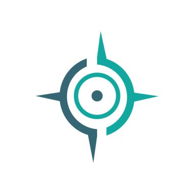 pusula illüstrasyon logo vektör tasarımı