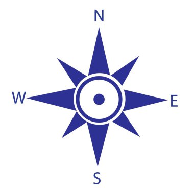 pusula illüstrasyon logo vektör tasarımı