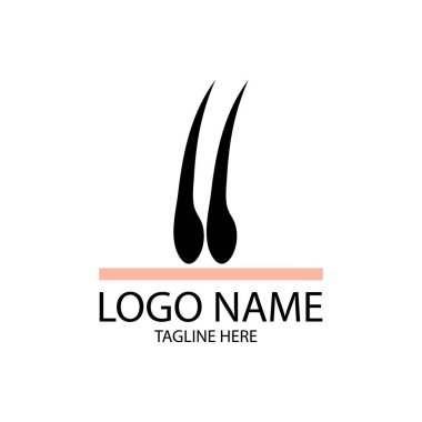 saç tedavisi illüstrasyon vektör tasarımı