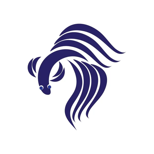 Fisch Abbildung Logo Vektor Design — Stockvektor