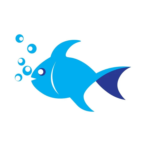 Design Vetor Logotipo Ilustração Peixe —  Vetores de Stock