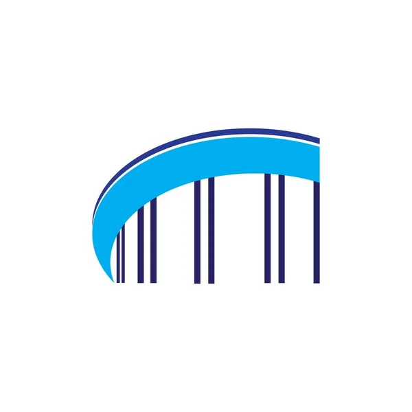 Illustration Pont Logo Vectoriel Design — Image vectorielle