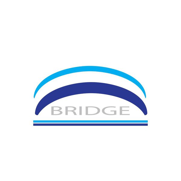 bridge illustration logo vector design