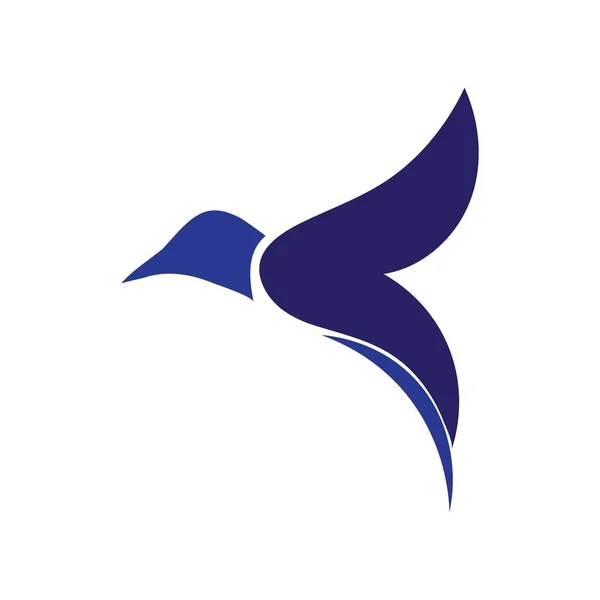 Fågel Illustration Logotyp Vektor Design — Stock vektor