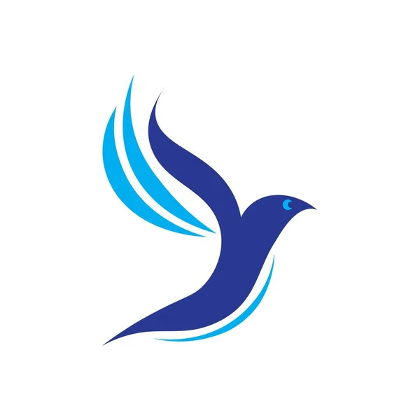 Desenho Vetor Logotipo Ilustração Pássaro — Vetor de Stock