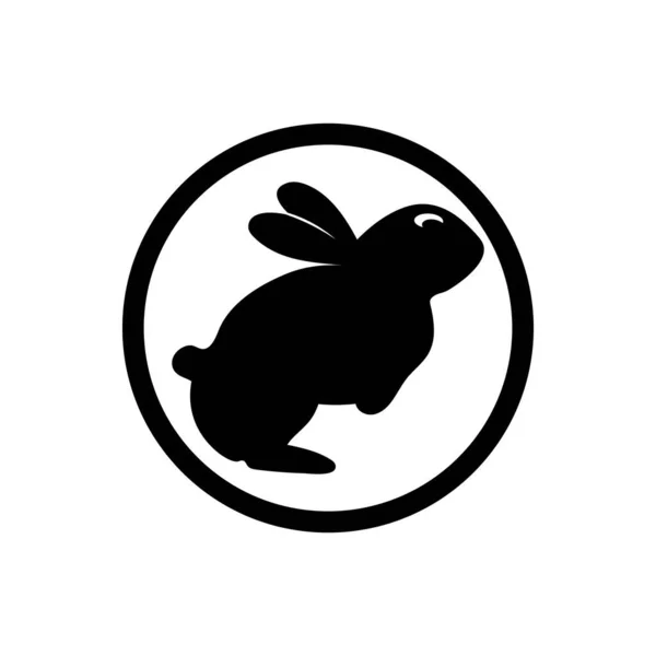 Coniglio Illustrazione Icona Logo Vettore — Vettoriale Stock