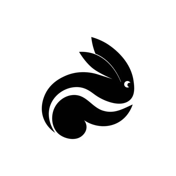 Вектор Логотипа Иконки Кролика — стоковый вектор